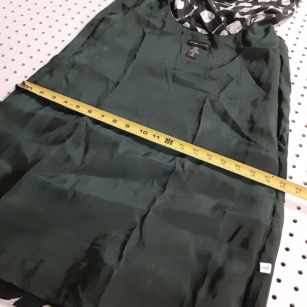 Donated Silk ny & co sheath dress circle pattern pockets - Picture 9 of 13